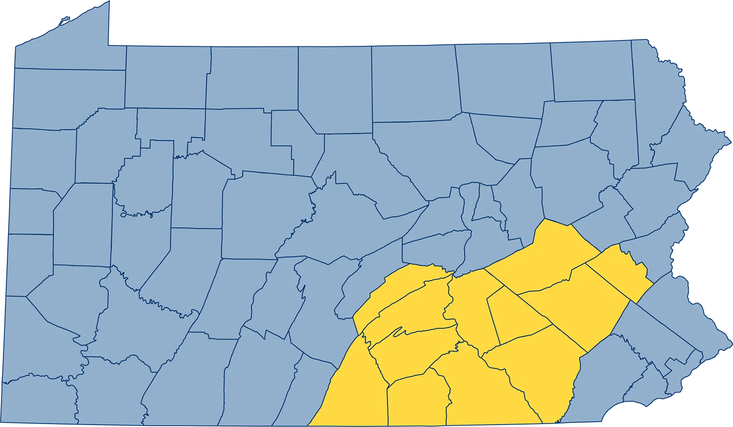 Talley Service Area Map